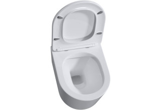 Унитаз подвесной Roxen Simple 530120-01 36,5x45,5 безободковый SoftClose