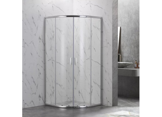 Душевой уголок Veconi Rovigo RV-202 80x80 прозрачные стекла / профиль хром