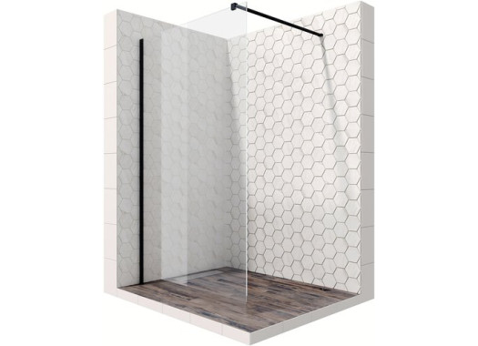 Душевой уголок Ambassador Walk-In 15031109 90x200 (прозрачное стекло / профиль черный матовый)