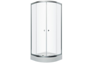 Душевой уголок Тритон Альфа Хром А1 90x90 (низкий поддон / стекла прозрачные)