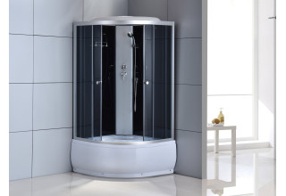 Душевая кабина Oda ODA-8401-90BT 90x90 тонированное стекло / черные стенки