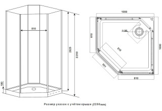 Душевая кабина Timo Premium Ilma-701 100x100 без крыши стекло 6 мм