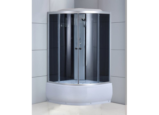 Душевая кабина Oda ODA-8402-100BT 100x100 стекла тонированные, профиль хром