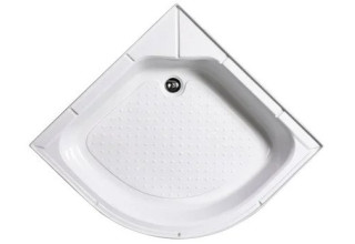 Душевая кабина Мономах Б/К  80/24 С МЗ 80x80 стекла прозрачные с рисунком, профиль хром