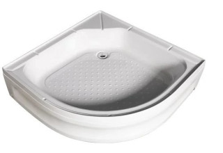 Душевая кабина Мономах Б/К  80/24 С МЗ 80x80 стекла прозрачные с рисунком, профиль хром