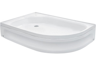 Душевая кабина Мономах 120/90/24 МЗ R 120x90 стекла прозрачные с рисунком, профиль хром
