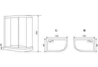 Душевой уголок Timo BY-839 Clean Glass 90x90 стекло 8 мм