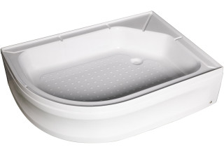 Душевая кабина Мономах 90/80/24 МЗ R 90x80 стекла прозрачные с рисунком, профиль хром