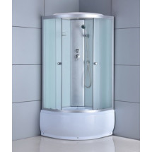 Душевая кабина Oda ODA-8401-90BM 90x90 стекла матовые, профиль хром