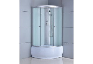Душевая кабина Oda ODA-8401-80BM 80x80 стекла матовые, профиль хром