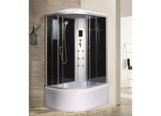 Душевая кабина River DUNAY XL 120/90/44 TH R 120x90 стека тонированные, профиль хром матовый