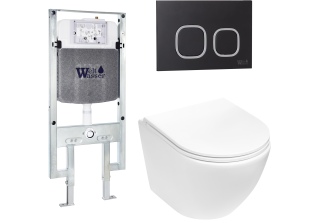 Комплект Welt-Wasser AMBERG 497 ST + MERZBACH 004 MT-WT + AMBERG RD-BL с черной клавишей