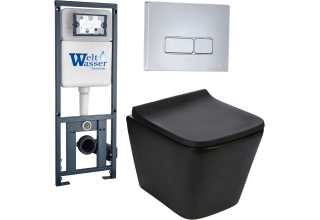 Комплект Welt-Wasser MARBERG 410 + GELBACH 004 MT-BL + MAR 410 SE с клавишей хром