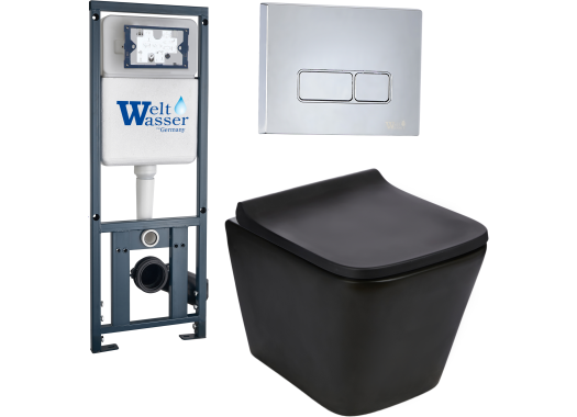 Комплект Welt-Wasser MARBERG 410 + GELBACH 004 MT-BL + MAR 410 SE с клавишей хром