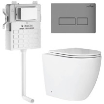 Комплект инсталляции Roxen Attach 3в1927084 клавиша хром матовый