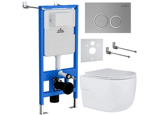 Комплект инсталляции Roxen StounFix Slim 531880 6в1 клавиша хром