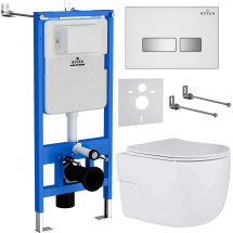 Комплект инсталляции Roxen StounFix Slim 636623 белый