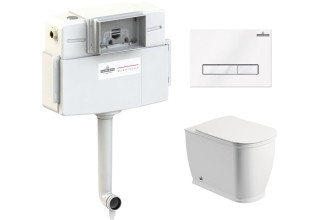 Комплект инсталляции и унитаза 4 в 1 Lavinia Boho Relfix Bell Pro 77060213(состоит из 33010030, 38020010, 3805003W)