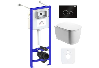 Комплект инсталляции и унитаза 6 в 1 Lavinia Boho Relfix Bell Pro Rimless 77050132(состоит из 3301002R, 38010020, 3805004B)