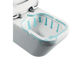 Подвесной унитаз Ideal Standard BLEND CUBE T368601 36,5x54,5 безободковый без сиденья белый