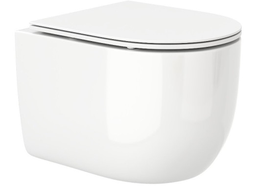 Унитаз подвесной CeruttiSPA OGLIO Aria 36,5x48,5 безободковый SoftClose