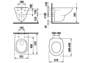 Унитаз подвесной Roca Mateo 346200000 + ZRU9302822 SoftClose