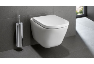 Унитаз подвесной Roca The Gap Clean Rimless с сиденьем Duroplast SoftClose A34647L000+A801472004