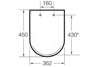 Унитаз подвесной Roca The Gap Clean Rimless с сиденьем Duroplast SoftClose A34647L000+A801472004