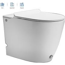 Унитаз приставной CeruttiSpa BARBARIA Pulse 36,5x57,5 с импульсным смывом, белый