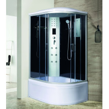 Душевая кабина River DUNAY XL 120/80/44 TH L 120x80 стекла тонированные, профиль хром матовый