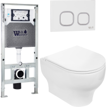 Комплект Welt-Wasser AMBERG 506 ST + ERLENBACH 004 GL-WT + AMBERG RD-WT с белой клавишей