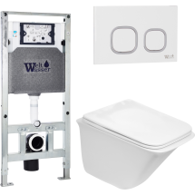 Комплект Welt-Wasser AMBERG 506 ST + ROTBACH 004 GL-WT + AMBERG RD-WT с белой клавишей