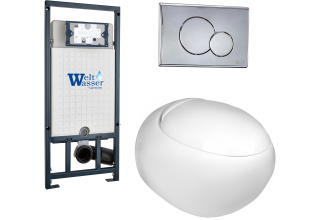 Комплект Welt-Wasser MARBERG 507 + JECKENBACH 004 GL-WT + MAR 507 RD с клавишей хром