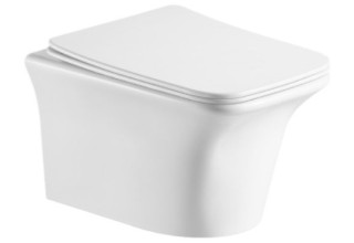 Подвесной унитаз CeruttiSpa Nivolet Aria 36x49,5 безободковый SoftClose