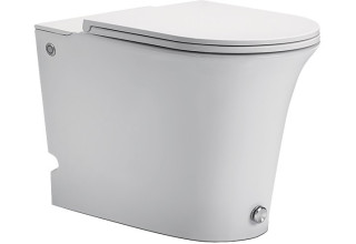 Приставной унитаз CeruttiSpa Bernina 36,5x58 с импульсным смывом SoftClose