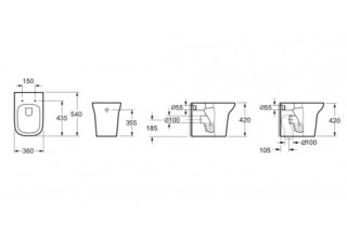 Приставной унитаз Lavinia Boho Smart N-Flash Multi 39400280 (состоит из 33050030, VB-4000)
