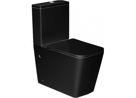 Унитаз-компакт Esbano Duero ESUNDUERMB 64x36,5 сиденье Duroplast, микролифт, черный матовый
