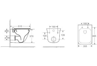 Унитаз Welt-Wasser ROTBACH 004GL-WT подвесной