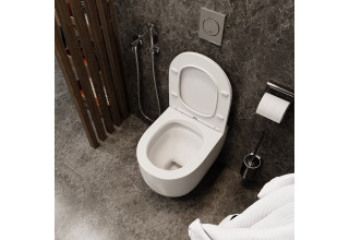 Унитаз подвесной CeruttiSpa OGLIO Aria MW CT9237 48,5x36,5 сиденье Duroplast, микролифт, белый матовый