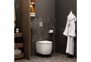 Унитаз подвесной CeruttiSpa OGLIO Aria MW CT9237 48,5x36,5 сиденье Duroplast, микролифт, белый матовый