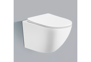 Унитаз подвесной CeruttiSpa SELLA Aria MW CT9161 49x36 сиденье Duroplast, микролифт, белый матовый