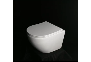 Унитаз подвесной CeruttiSpa SELLA Aria MW CT9161 49x36 сиденье Duroplast, микролифт, белый матовый