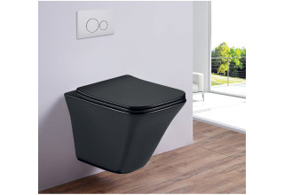 Унитаз подвесной Esbano LUCHENA-C MB 50x34 сиденье Duroplast с микролифтом, черный матовый