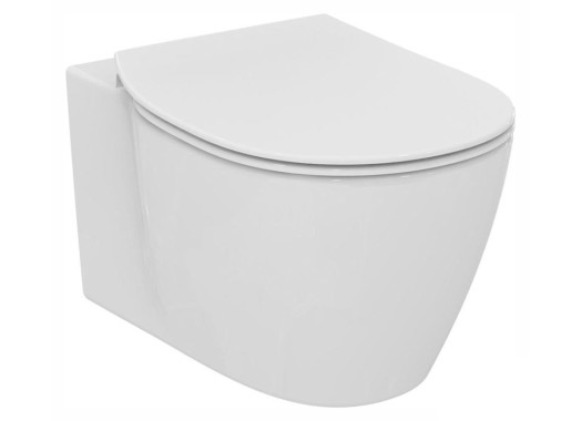 Унитаз подвесной Ideal Standard Connect AQUABLADE E047901+E772401 с тонким сиденьем SoftClose Унитаз подвесной Ideal Standard Connect AQUABLADE E047901+E772401 с тонким сиденьем SoftClose