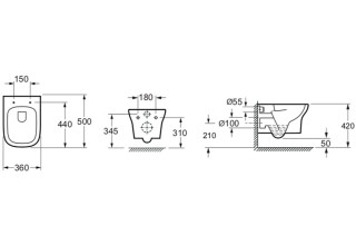 Унитаз подвесной Lavinia Boho Bristol Rimless 3305002R безободковый SoftClose