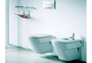 Унитаз подвесной Roca Hall Compacto 346627000 + 801620004 с крышкой