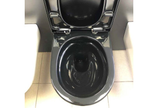 Унитаз подвесной SSWW CT2038VB 36x48,5 с сиденьем SoftClose черный