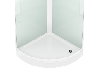 Душевая кабина Domani-Spa Simple 99 90x90 прозрачное стекло / белые стенки с крышей