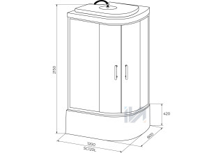 Душевая кабина Iva SC120CTL 120x80