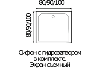 Душевая кабина River Tana 90х90